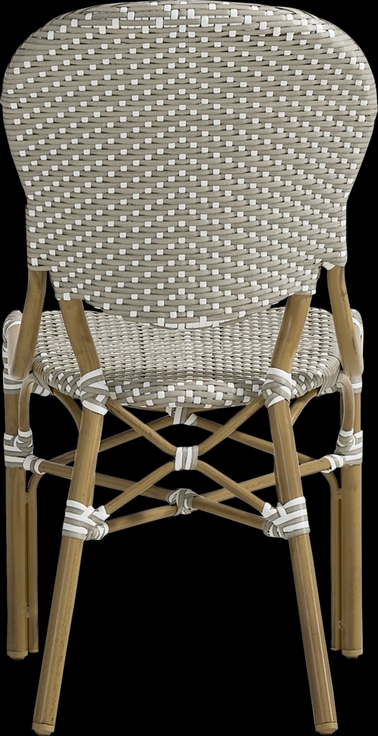Juliette II Gray Outdoor Side Chair - Thumbnail - Image 3