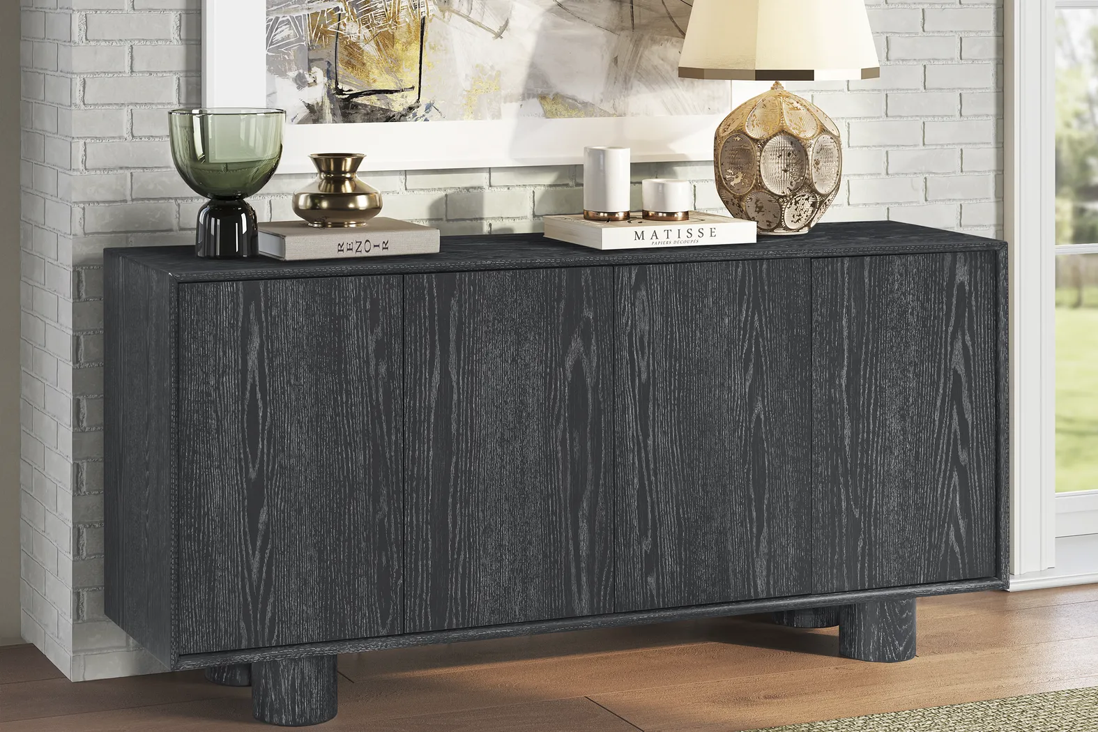 Julius Black Accent Cabinet - Thumbnail - Image 4