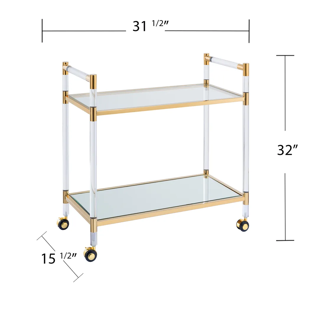 Julow Gold Bar Cart - Thumbnail - Image 5