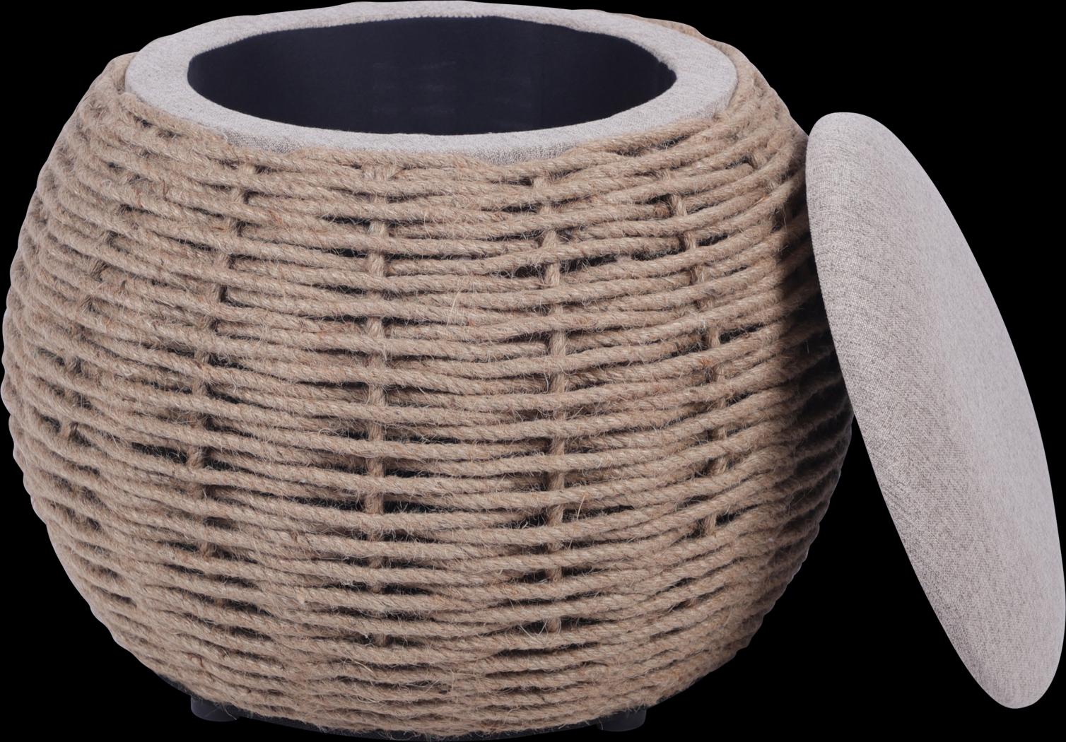 Jumara Beige Storage Ottoman - Thumbnail - Image 7