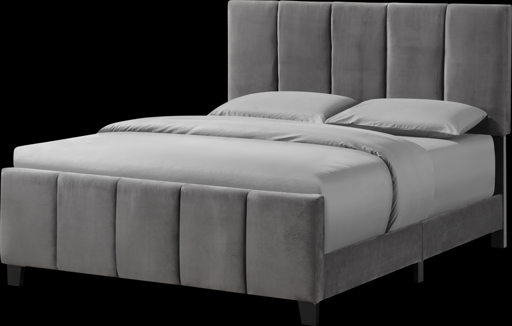 Junewood Gray Queen Bed - Thumbnail - Image 3