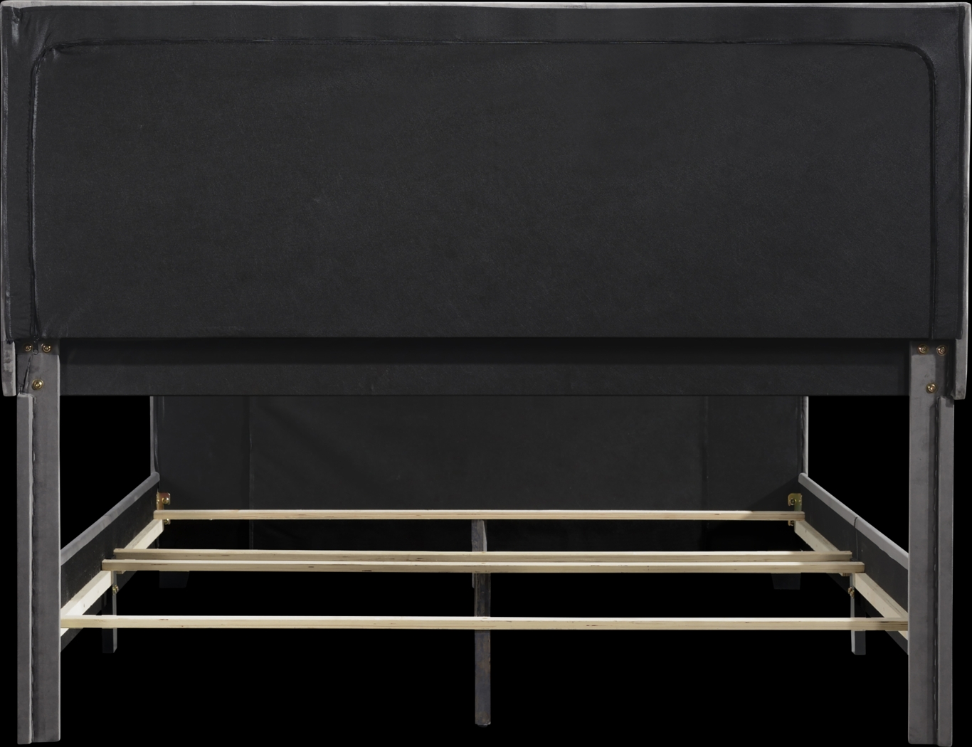 Junewood Gray Queen Bed - Thumbnail - Image 4