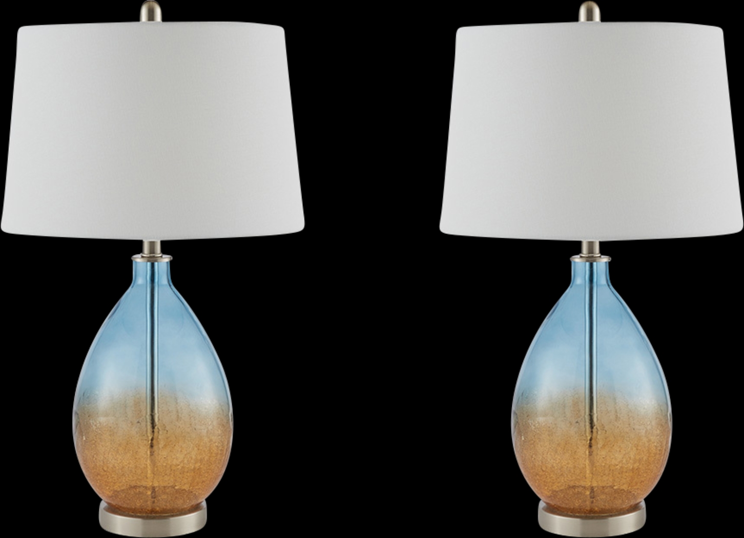 Justice Alley Blue Lamp, Set of 2 - Thumbnail - Image 1