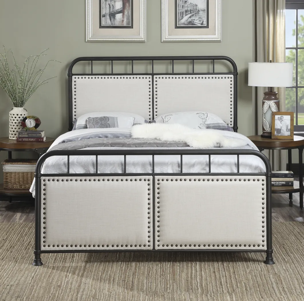 Justina White Queen Panel Bed - Thumbnail - Image 4