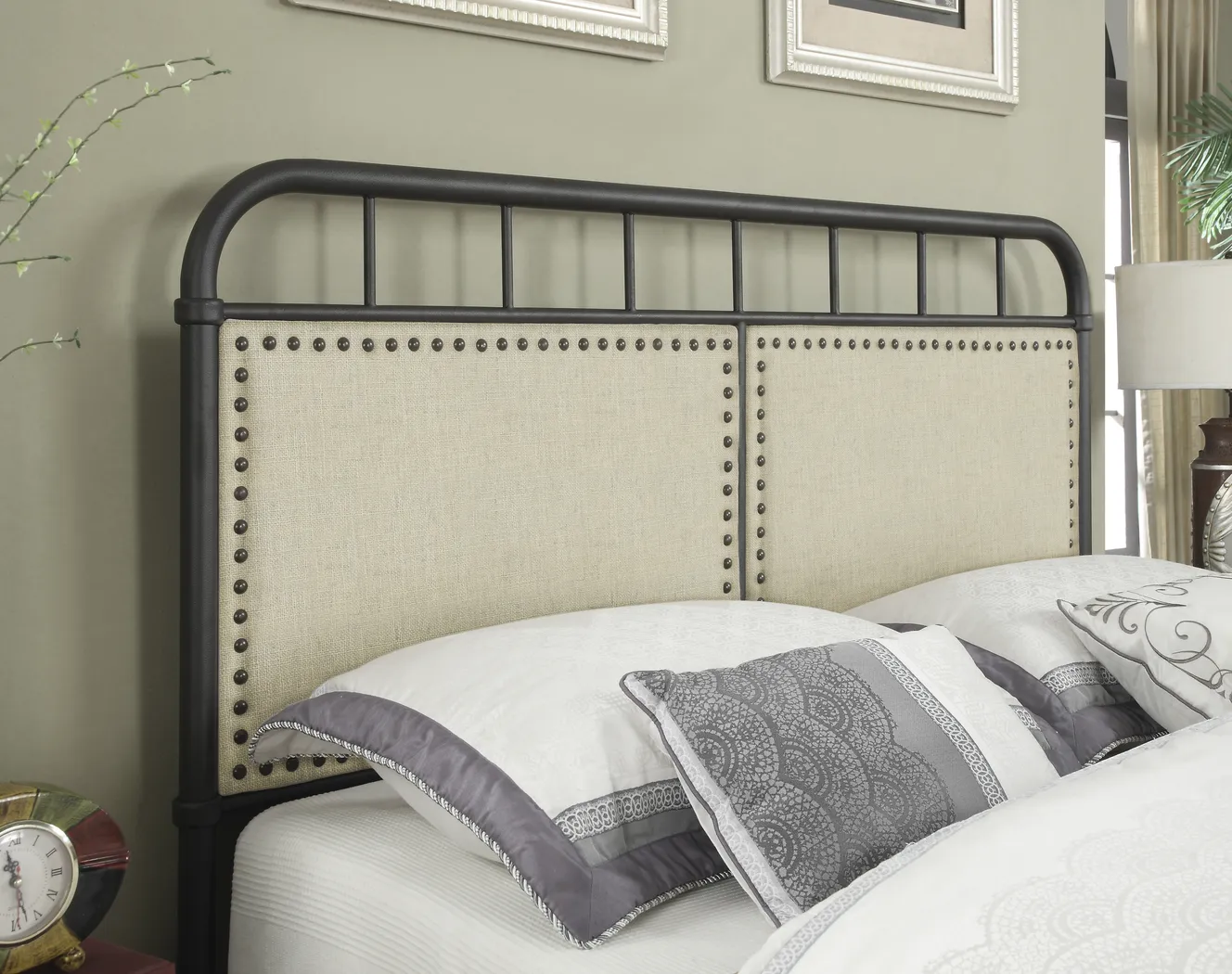 Justina White Queen Panel Bed - Thumbnail - Image 5