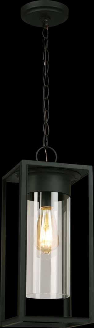 Justine Circle Black Outdoor Pendant - Thumbnail - Image 1