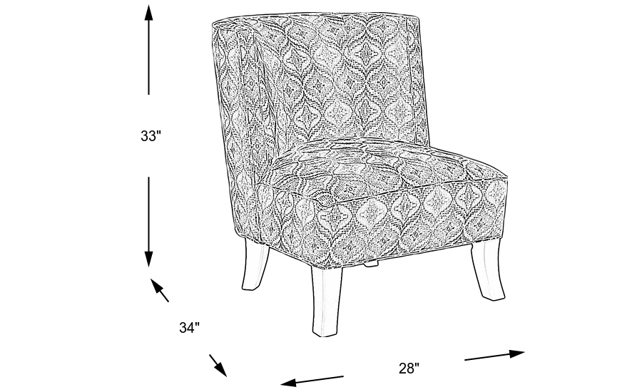 Dimension Image. Please refer to the Dimension Tab on this page for dimension details.