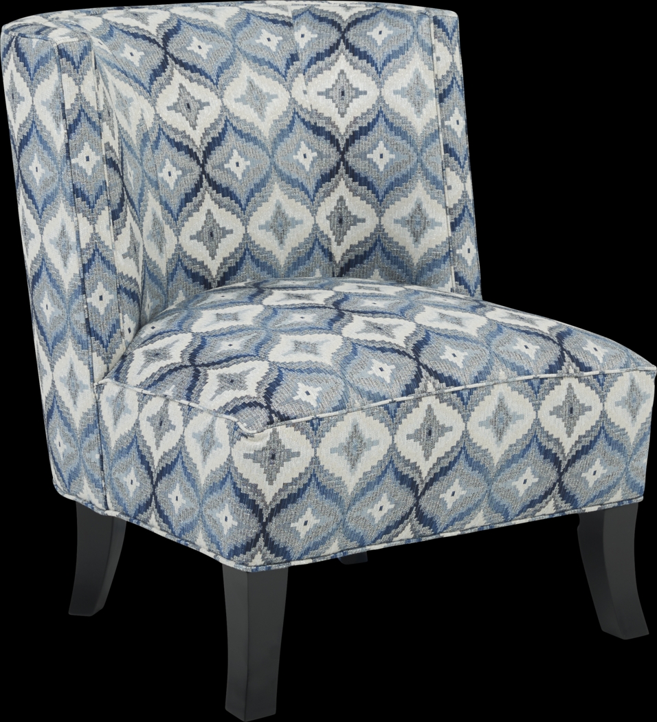 Justine Denim Accent Chair - Thumbnail - Image 1