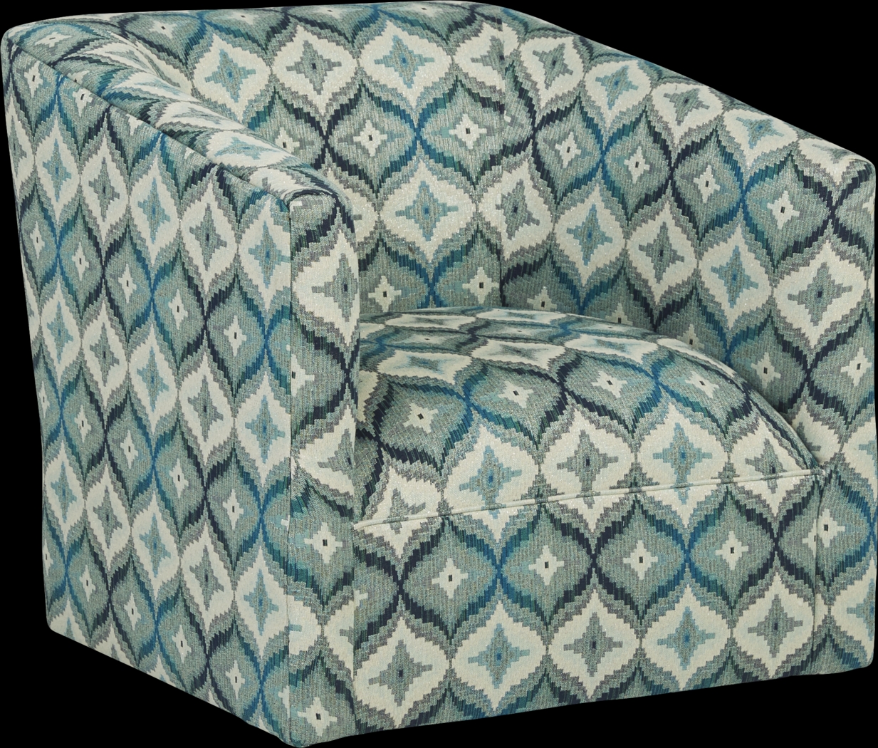 Justine Emerald Accent Swivel Chair - Thumbnail - Image 1