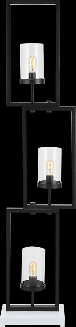 Justison Cave Black Floor Lamp - Thumbnail - Image 4