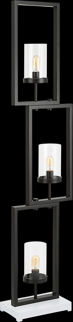 Justison Cave Black Floor Lamp - Thumbnail - Image 1