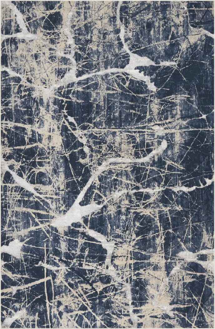 Jyran Blue 5'2 x 7'3 Rug - Thumbnail - Image 1