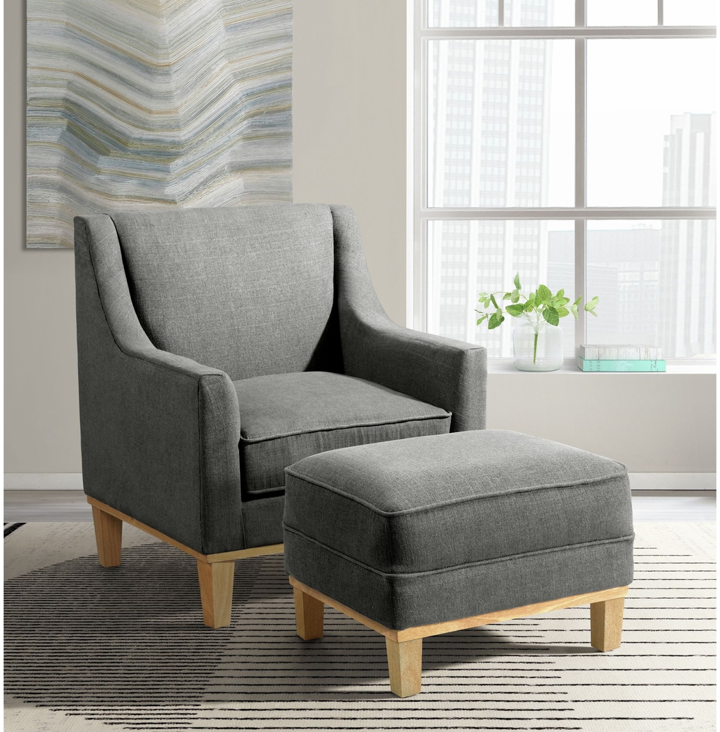 Kaali Charcoal Accent Chair - Thumbnail - Image 8