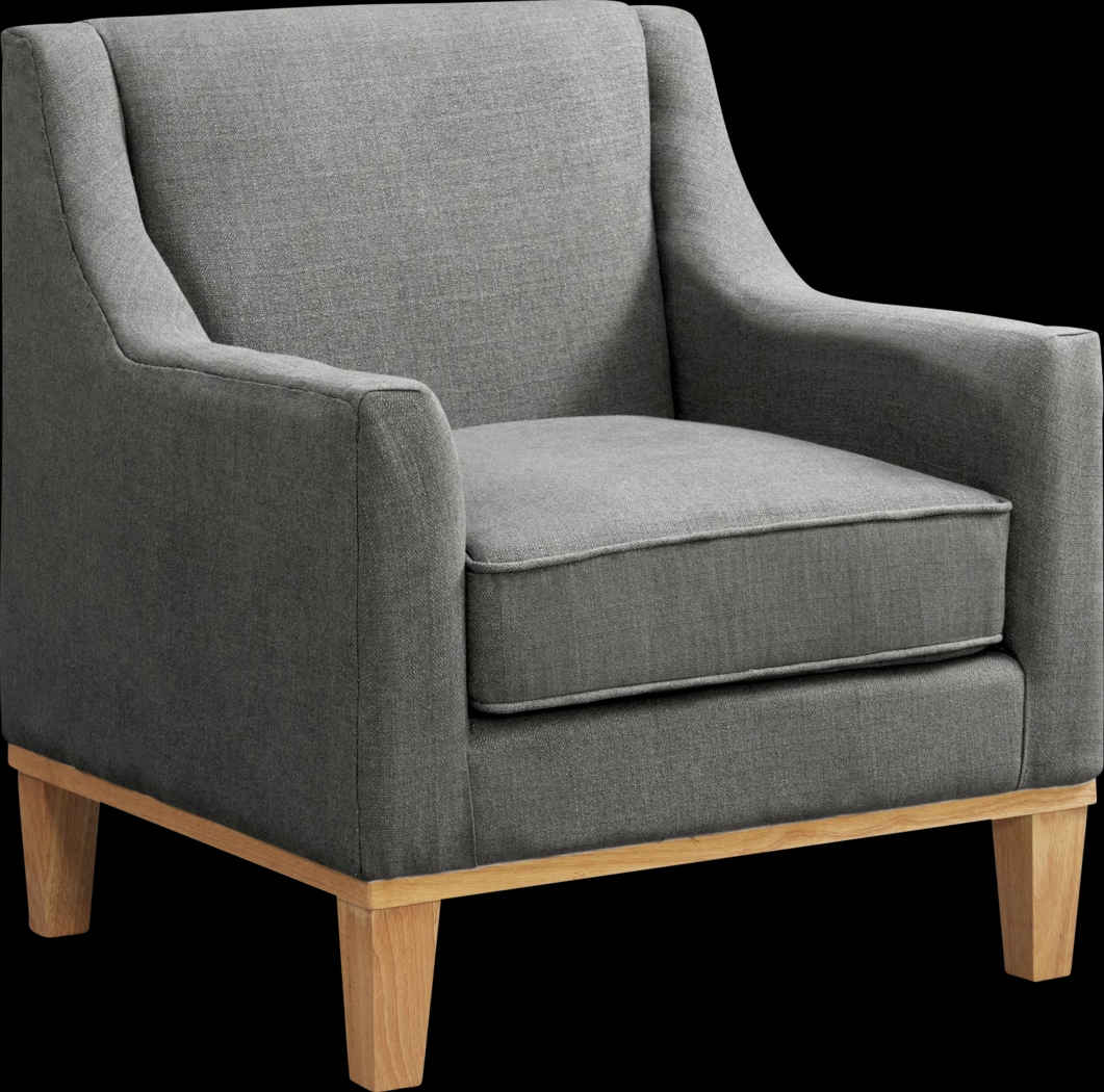 Kaali Charcoal Accent Chair - Thumbnail - Image 1