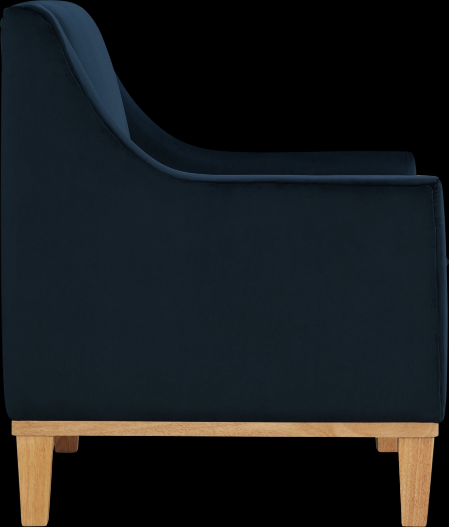 Kaali Dark Blue Accent Chair - Thumbnail - Image 3