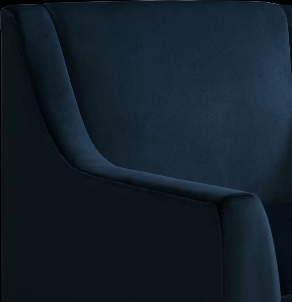 Kaali Dark Blue Accent Chair - Thumbnail - Image 5