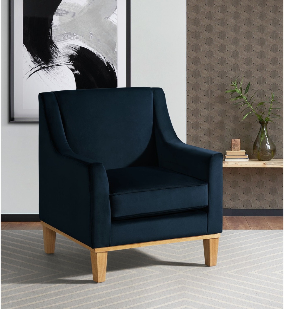 Kaali Dark Blue Accent Chair - Thumbnail - Image 7