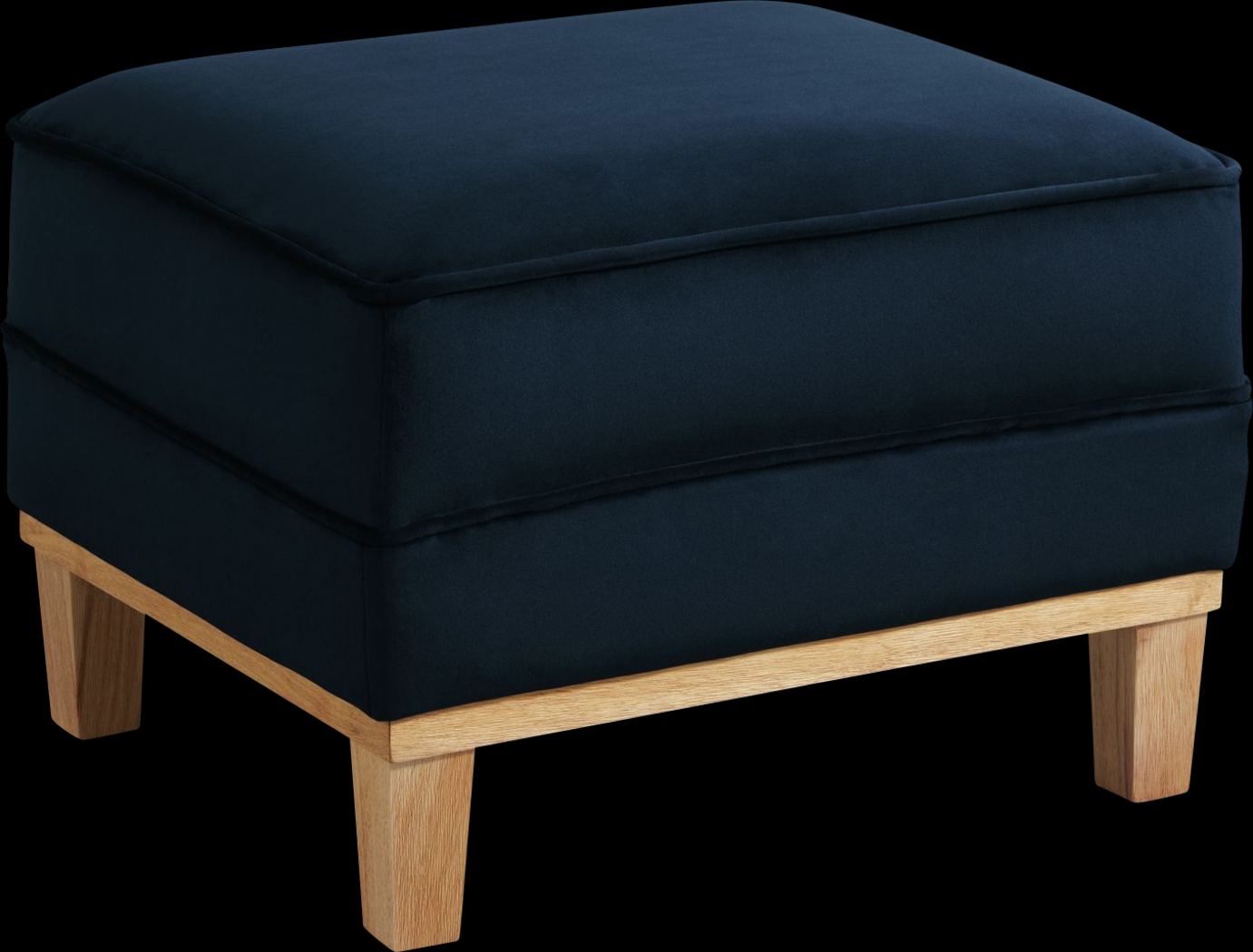 Kaali Dark Blue Ottoman - Thumbnail - Image 1