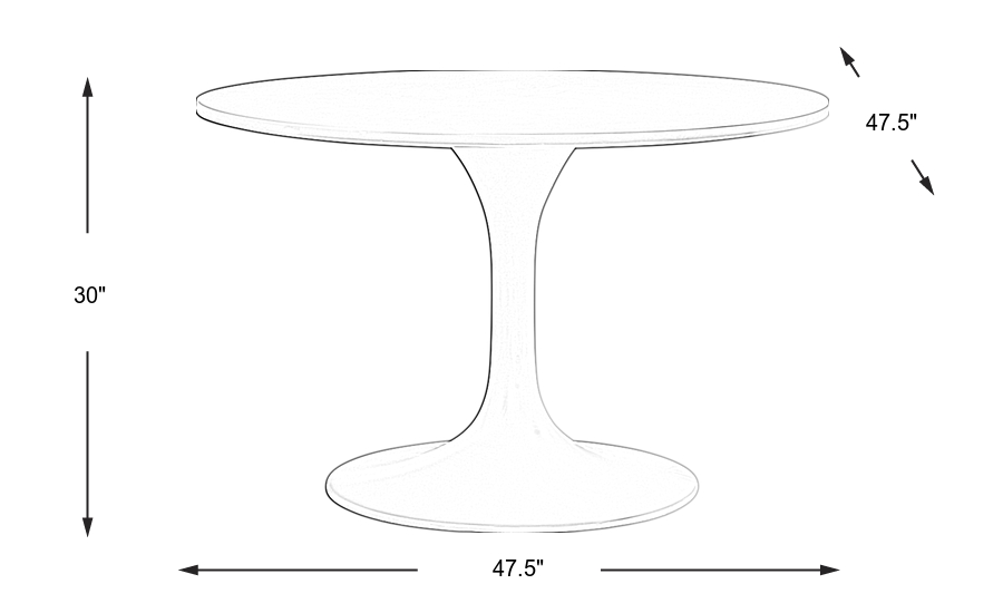 Dimension Image. Please refer to the Dimension Tab on this page for dimension details.