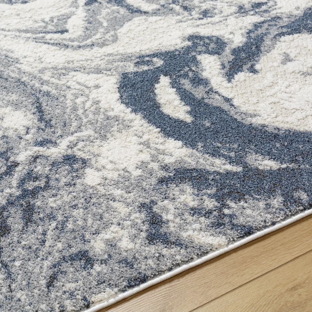 Kabarri Blue 5'3 x 7' Area Rug - Thumbnail - Image 5