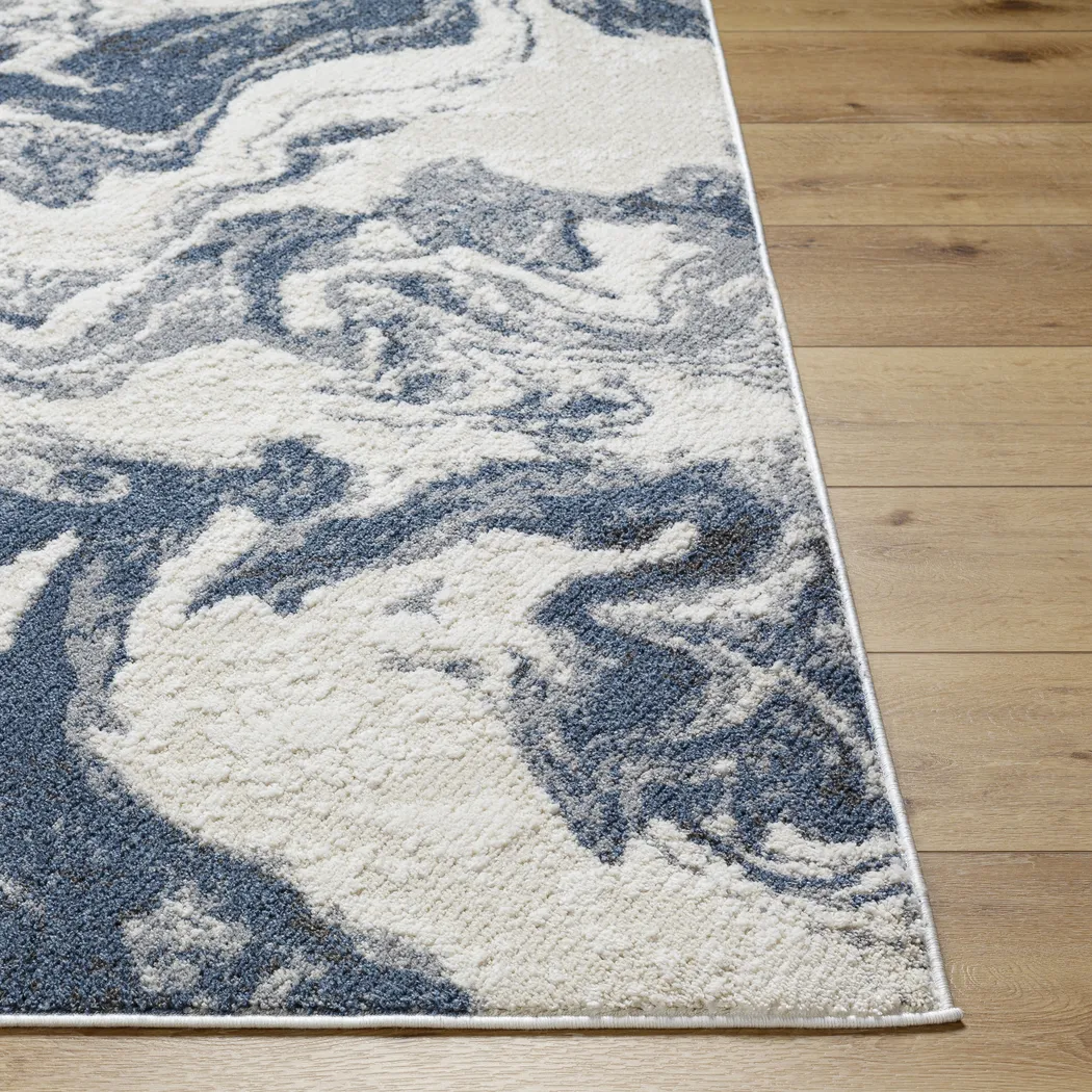 Kabarri Blue 7'10 x 10' Area Rug - Thumbnail - Image 3