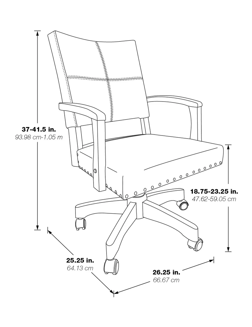 Kabasele Ivory Office Chair - Thumbnail - Image 4