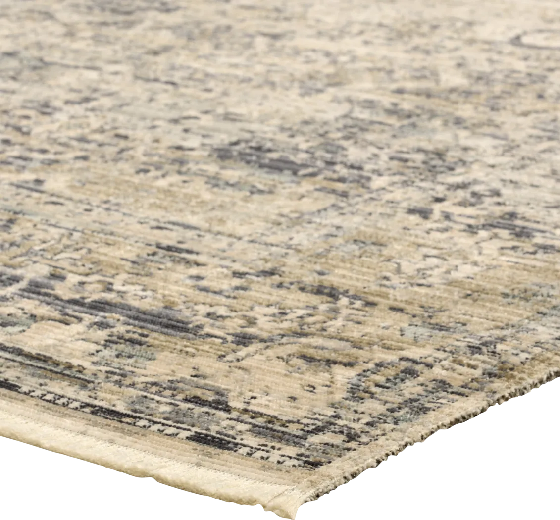 Kabeda Khaki 7'6 x 9'7 Indoor/Outdoor Rug - Image 3