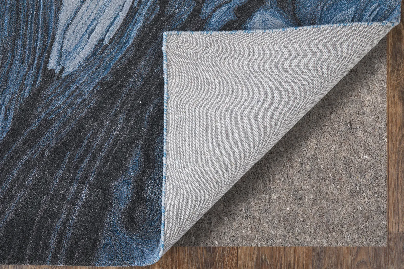 Kabil Blue/Black 4' x 6' Rug - Image 4