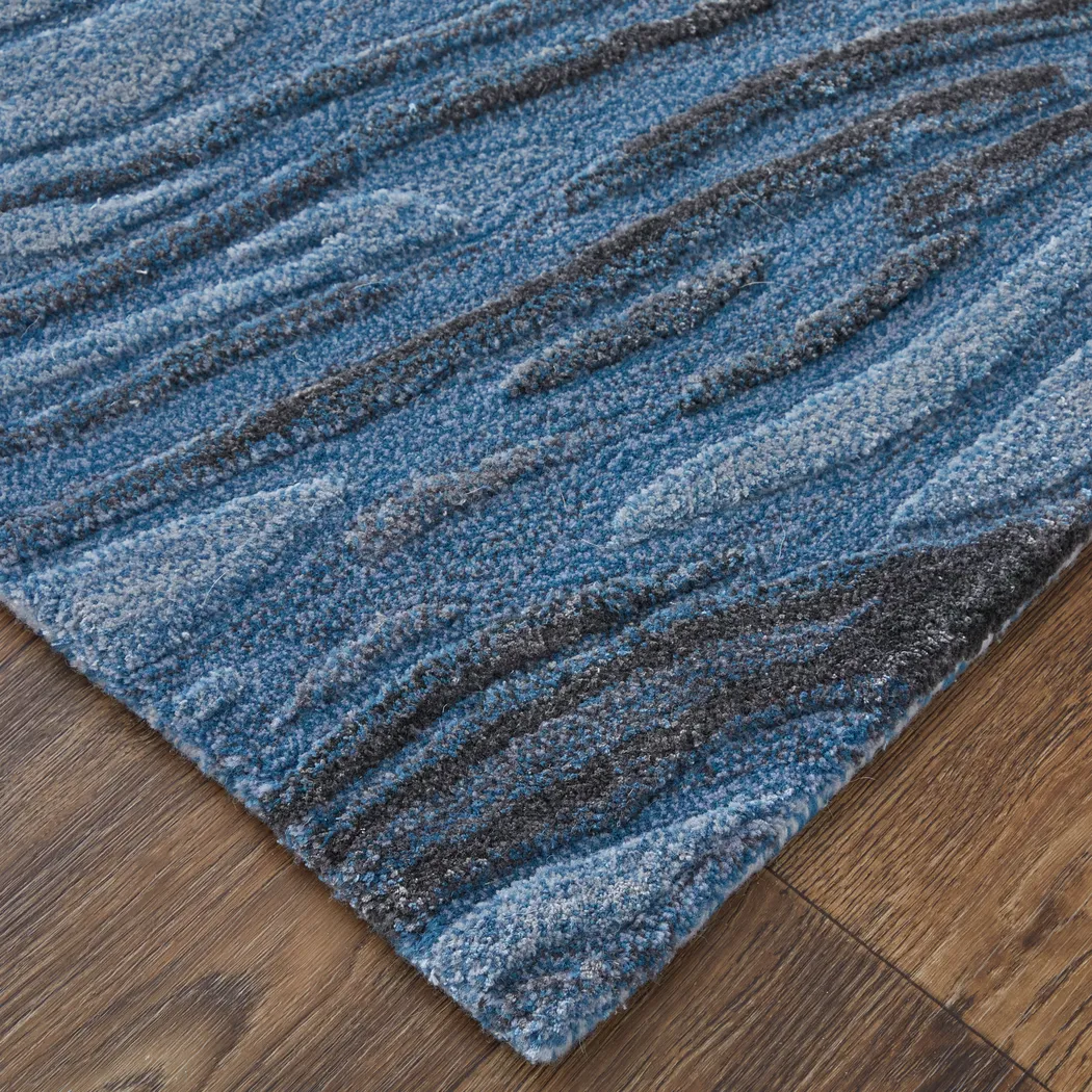 Kabil Blue/Black 8' x 10' Rug - Image 6