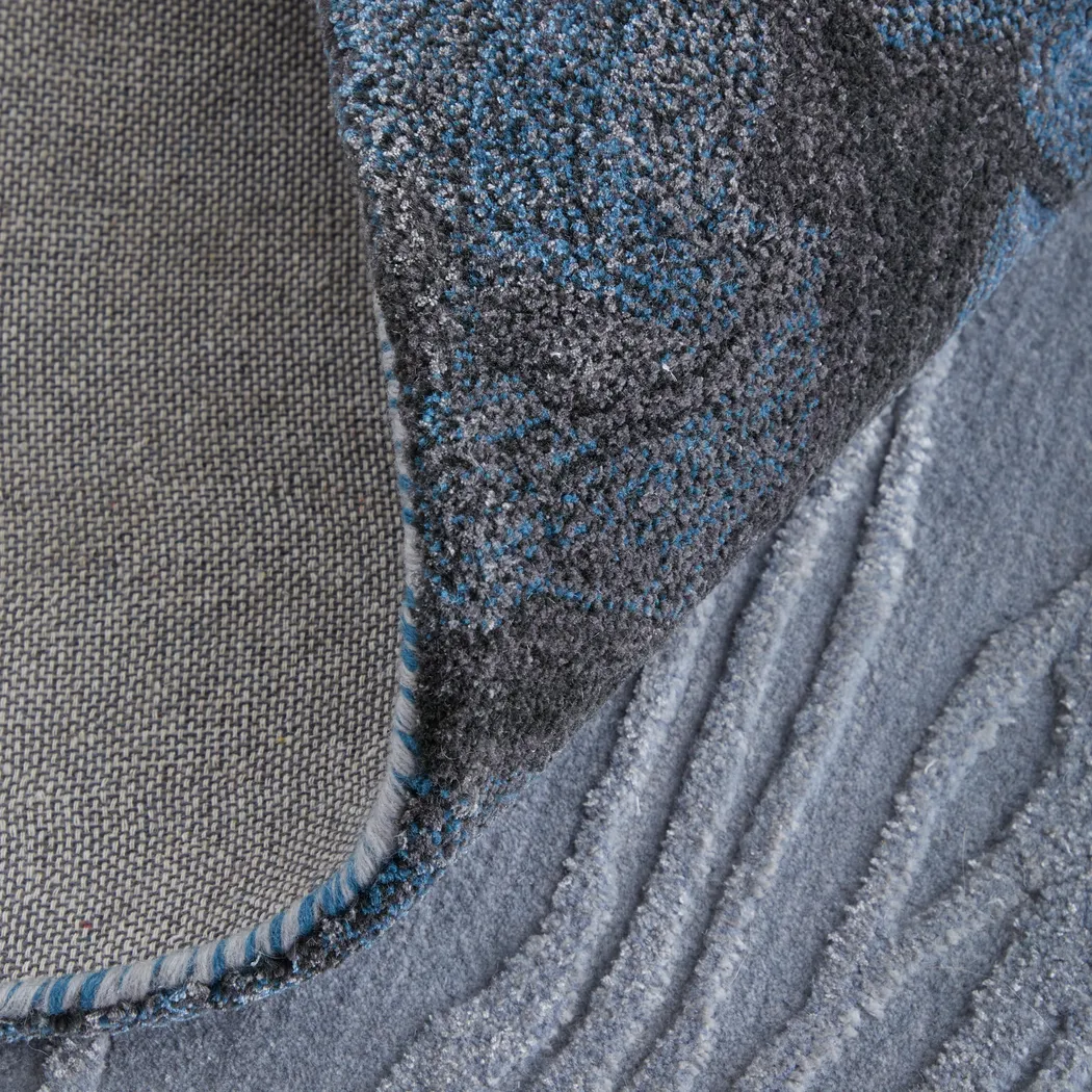 Kabil Blue/Black 8' x 10' Rug - Image 3