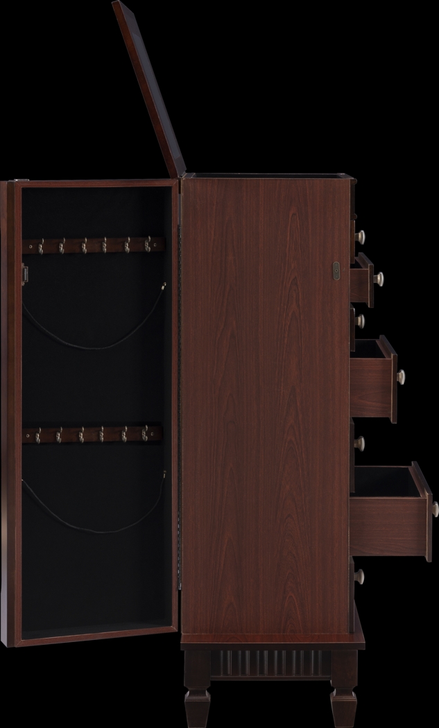 Kabrawa Brown Jewelry Armoire - Thumbnail - Image 10