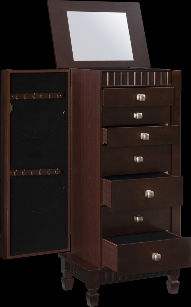 Kabrawa Brown Jewelry Armoire - Thumbnail - Image 9