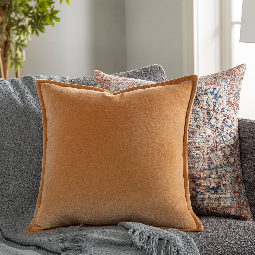 Kaden Orange Accent Pillow - Thumbnail - Image 2