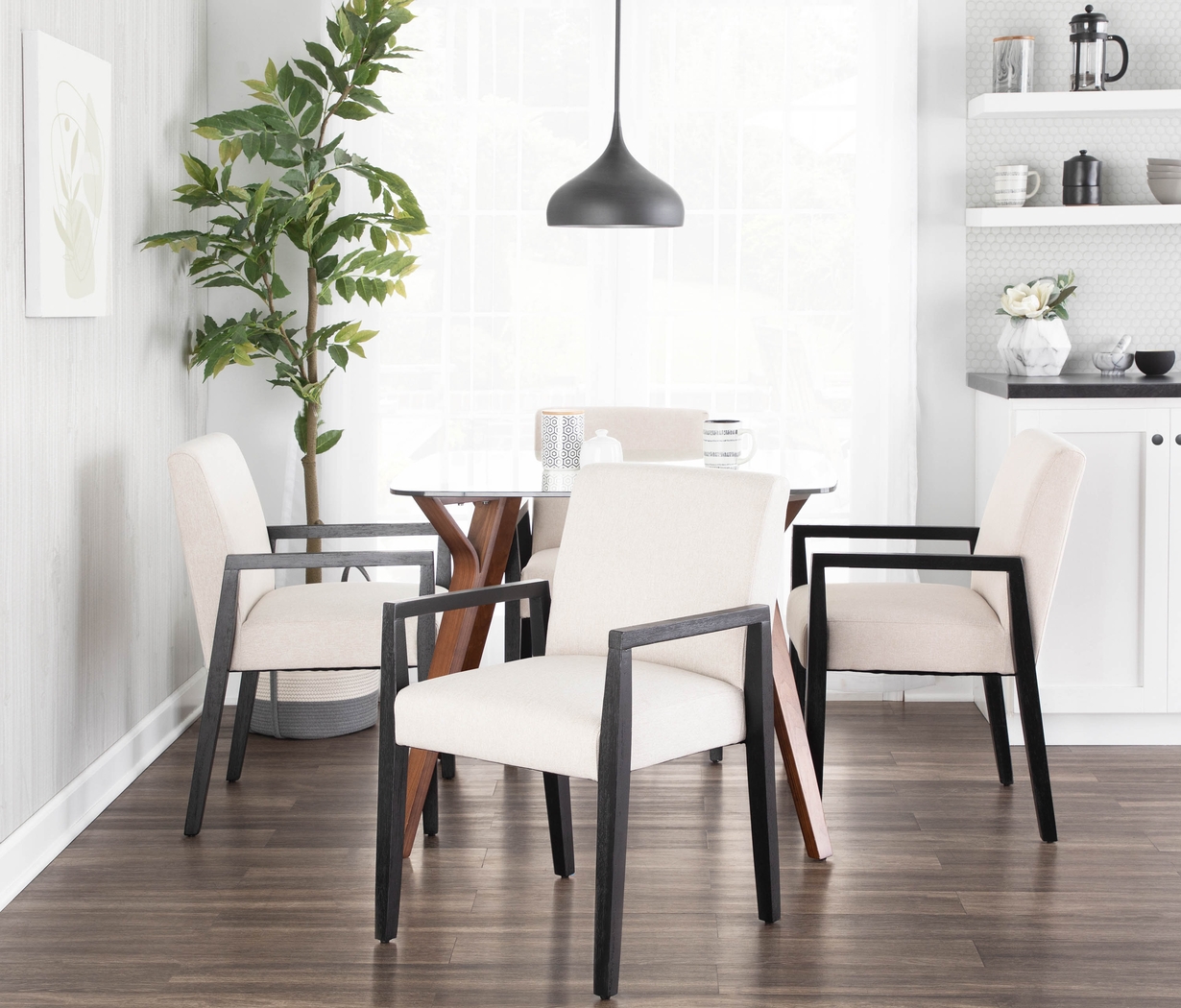 Kadleston Beige Arm Chair, Set of 2 - Thumbnail - Image 8