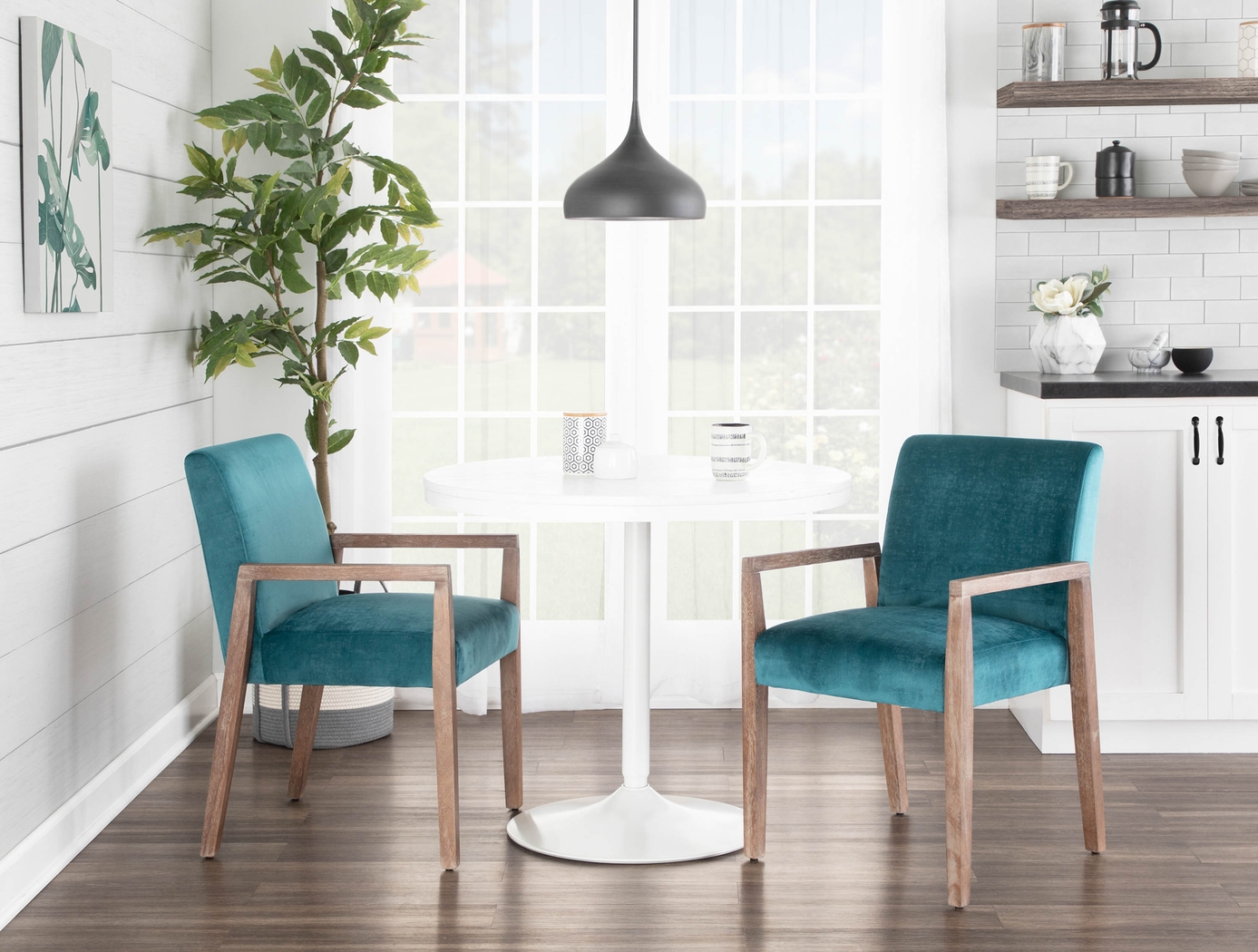 Kadleston II Blue Arm Chair, Set of 2 - Thumbnail - Image 8