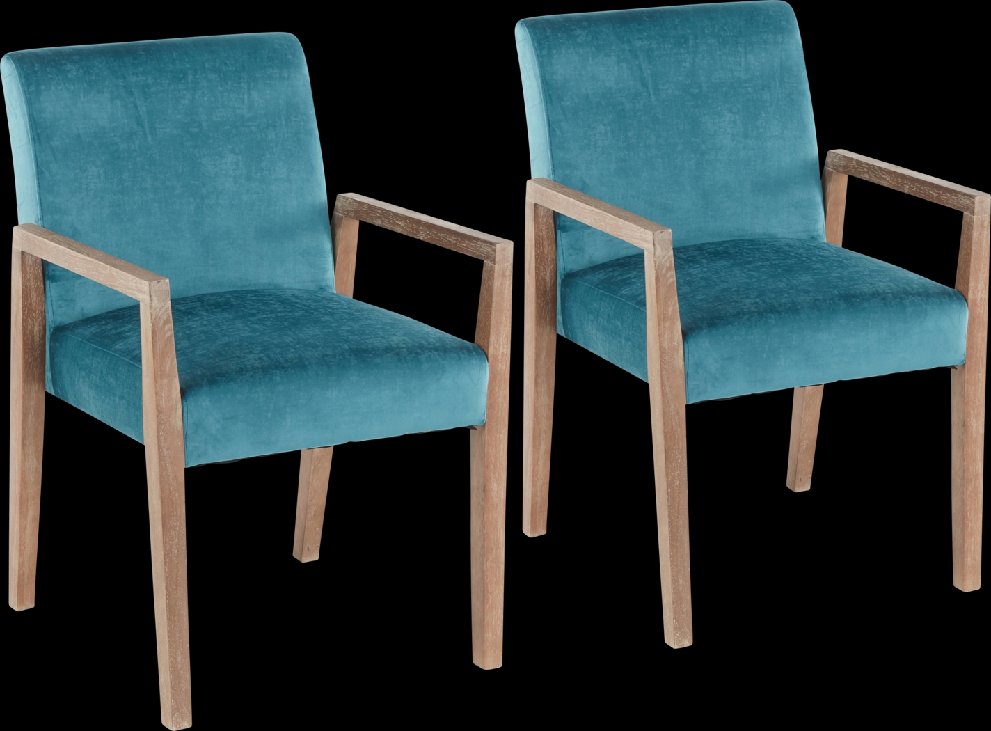 Kadleston II Blue Arm Chair, Set of 2 - Thumbnail - Image 1