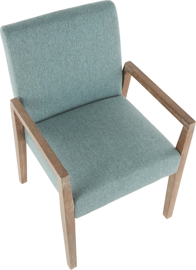 Kadleston II Teal Arm Chair, Set of 2 - Thumbnail - Image 7