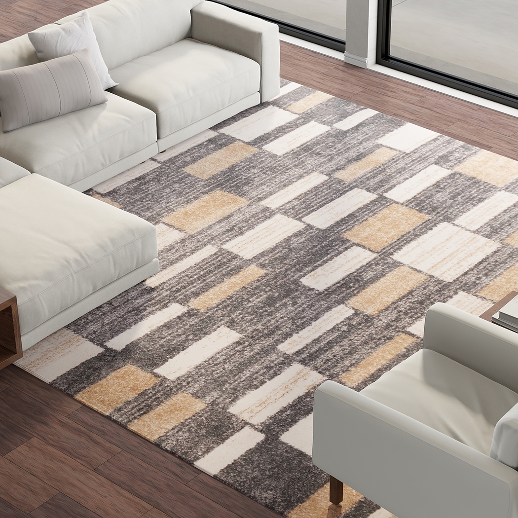 Kaede Black 5'3 x 7' Rug - Thumbnail - Image 2