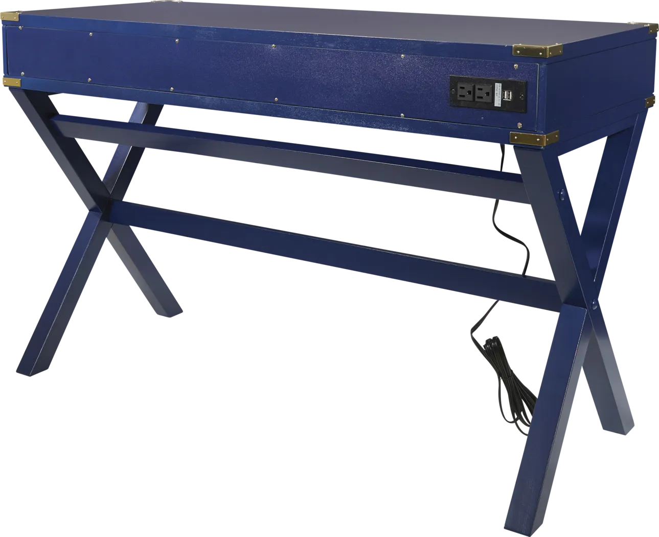 Benttom Blue Writing Desk - Thumbnail - Image 2