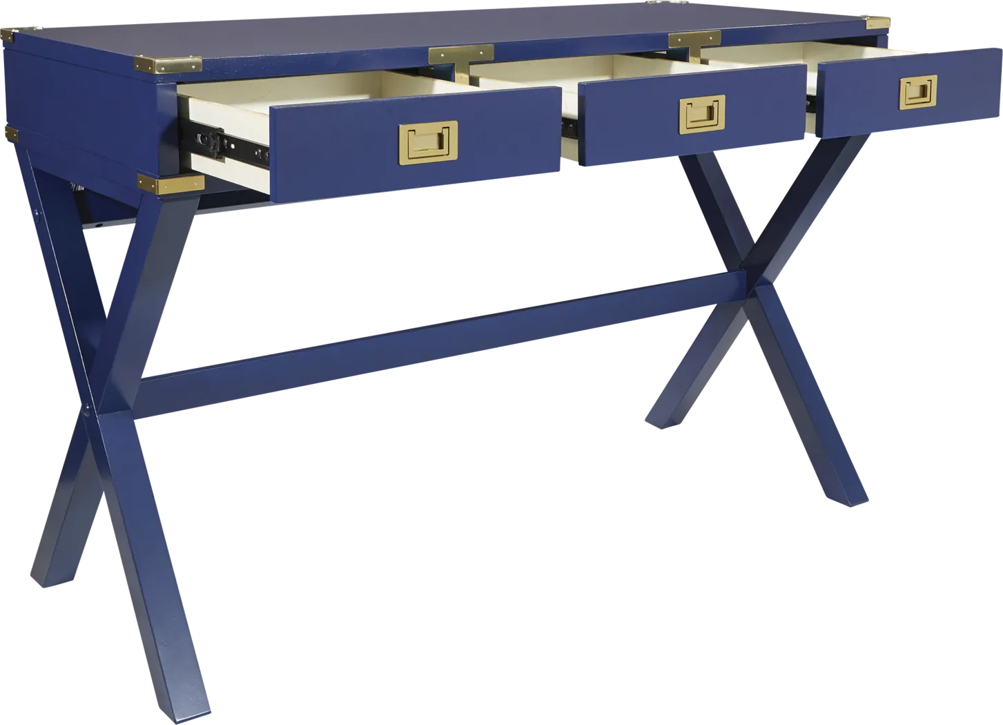 Benttom Blue Writing Desk - Thumbnail - Image 3