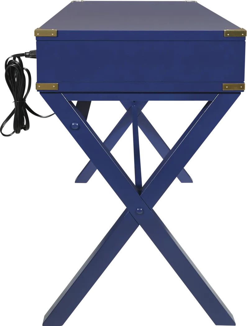 Benttom Blue Writing Desk - Thumbnail - Image 5