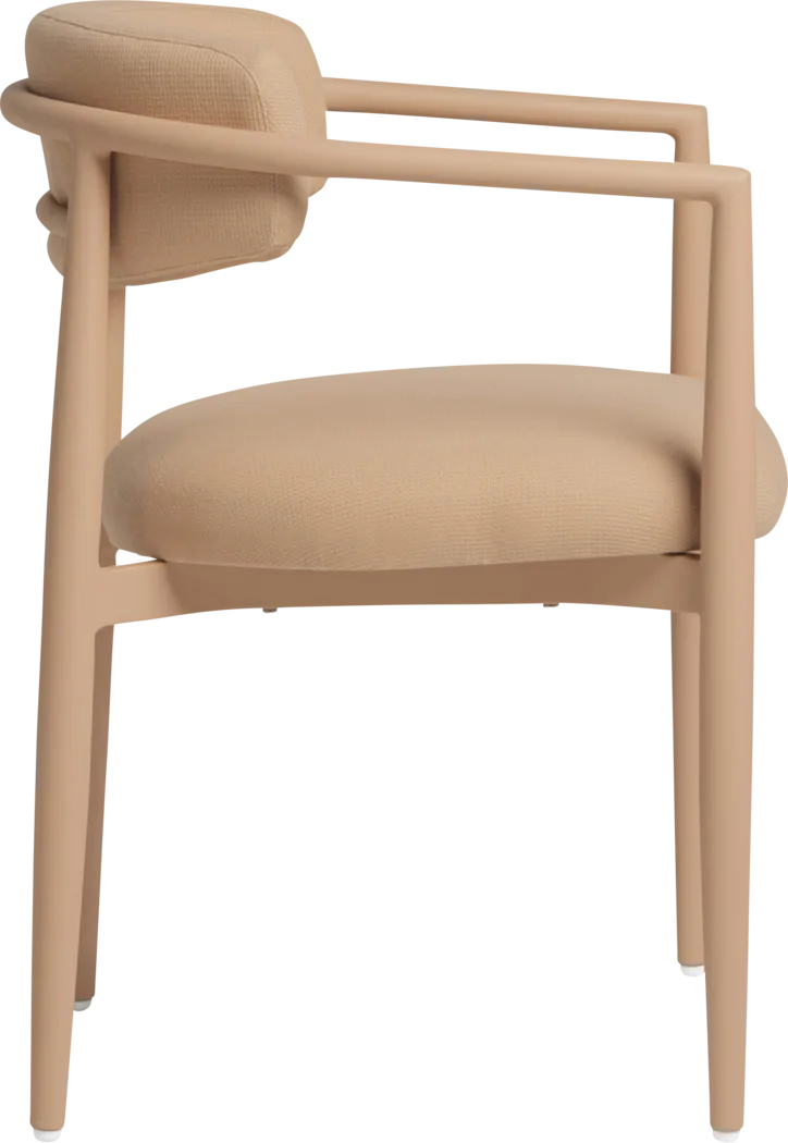 Kahai Peach Outdoor Side Chair - Thumbnail - Image 4
