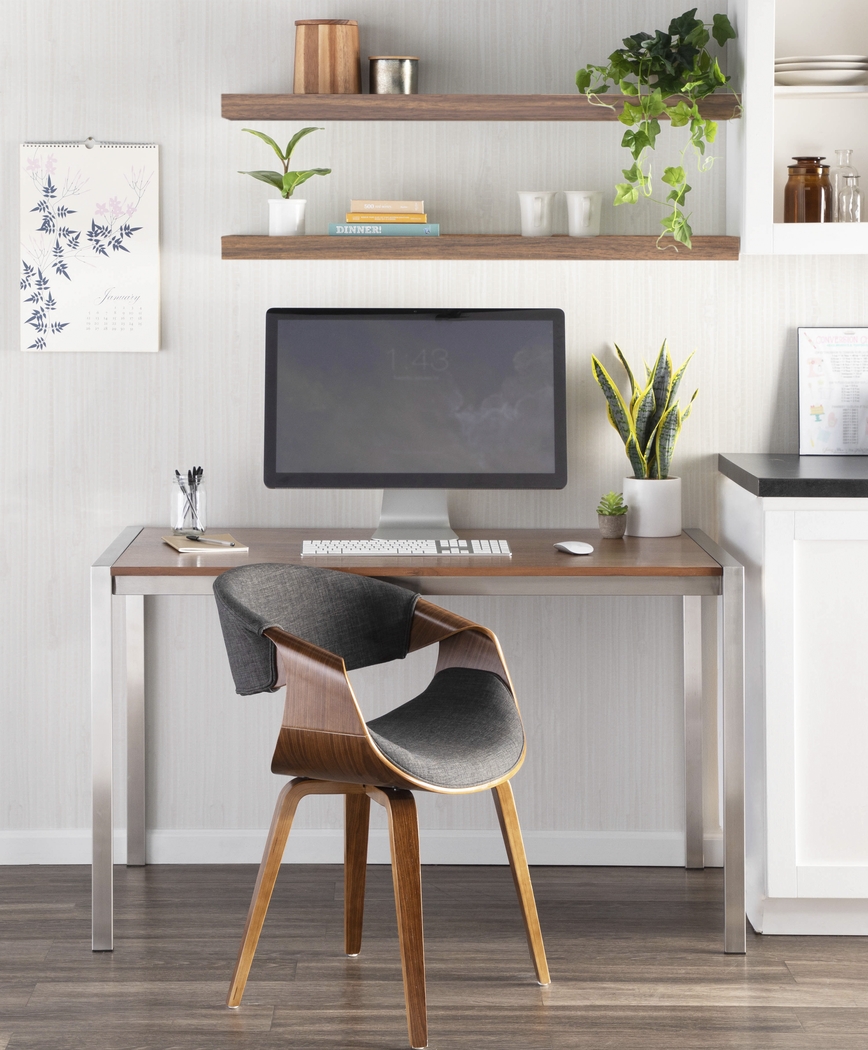 Kahmiel I Charcoal Arm Chair, Set of 2 - Thumbnail - Image 3