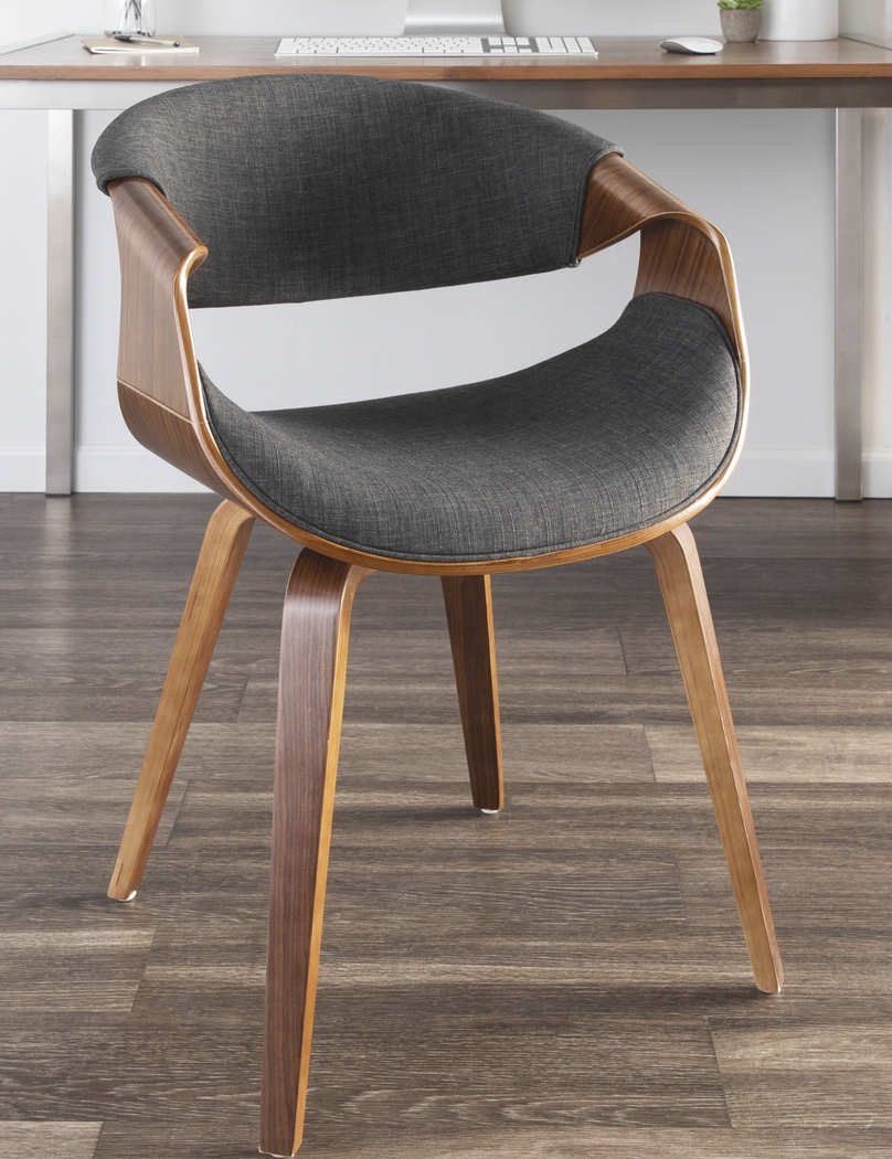 Kahmiel I Charcoal Arm Chair, Set of 2 - Thumbnail - Image 4