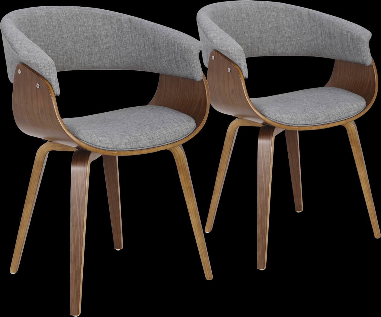 Kahmiel I Gray Arm Chair, Set of 2 - Thumbnail - Image 1