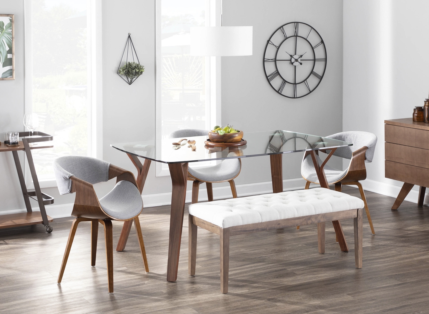 Kahmiel I Light Gray Arm Chair, Set of 2 - Thumbnail - Image 3