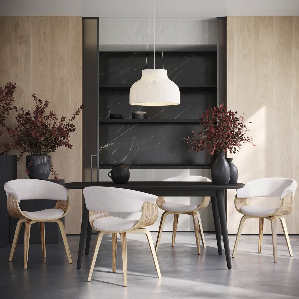 Kahmiel II Cream Arm Chair, Set of 2 - Thumbnail - Image 4