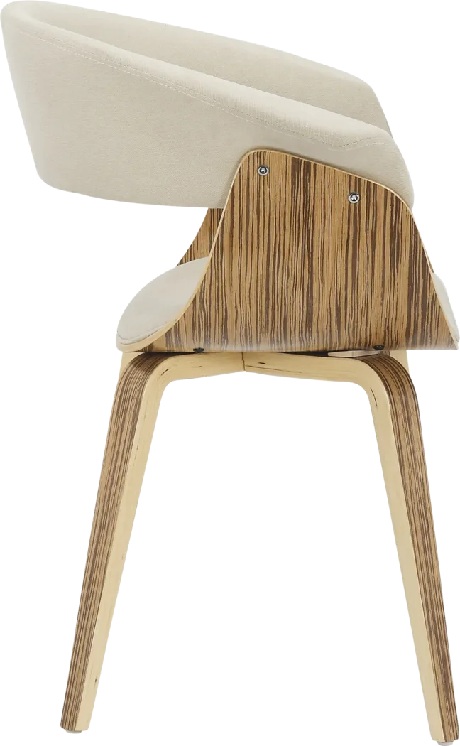 Kahmiel II Cream Arm Chair, Set of 2 - Thumbnail - Image 6