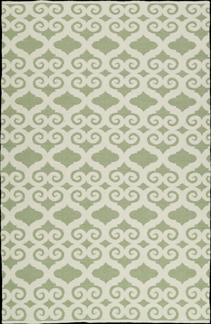 Kaholo Green 5' x 7'6 Indoor/Outdoor Rug - Thumbnail - Image 2