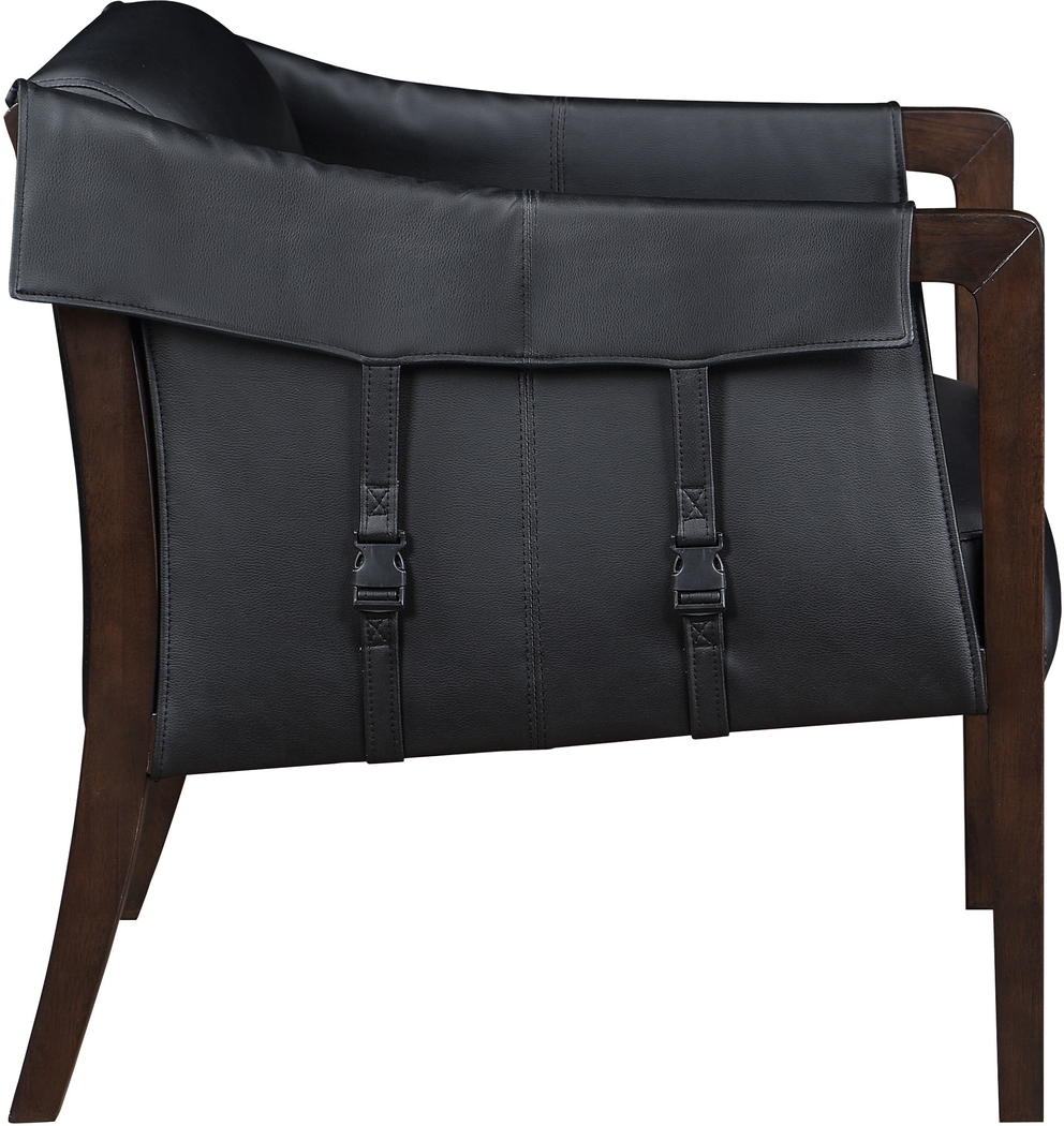 Kahul Black Accent Chair - Thumbnail - Image 4